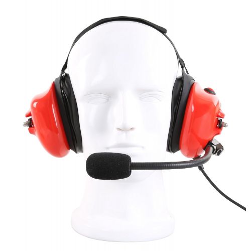  Bommeow BHDH50-BK-K2C Two Way Radio Noise Isolating Headset for Ronson Puxing Linton Quansheng Weierwei in Black