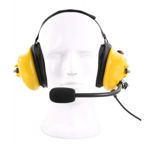  Bommeow BHDH50-BK-K2C Two Way Radio Noise Isolating Headset for Ronson Puxing Linton Quansheng Weierwei in Black