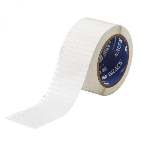  Brady THT-104-729-20 Label, Low-Profile Polyimide, 0.177 H x 0.315 W, White, 20000Roll (Pack of 20000)