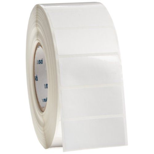  Brady THT-7-422-3 2.75 Width x 1.25 Height, B-422 Permanent Polyester, Gloss Finish White Thermal Transfer Printable Label (3000 per Roll)