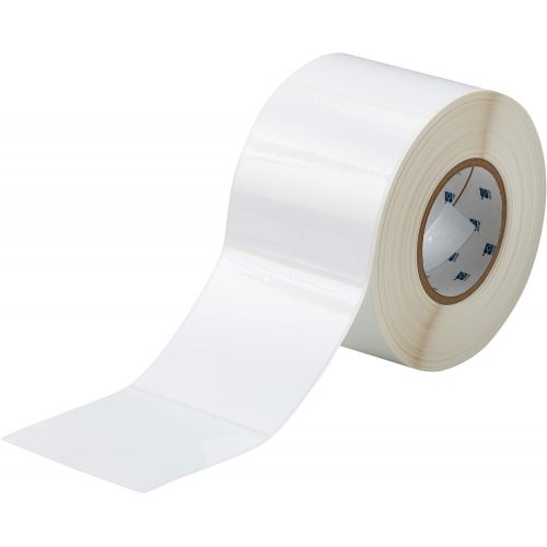  Brady THT-161-483-1 4 Width x 4 Height, B-483 Polyester, Gloss Finish White Thermal Transfer Printer BradyBondz Label (1000 per Roll)