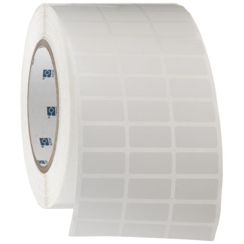  Brady THT-5-459-10 1 Width x 0.5 Height, B-459 Permanent Polyester, Matte Finish White Thermal Transfer Printable Label (10000 per Roll)