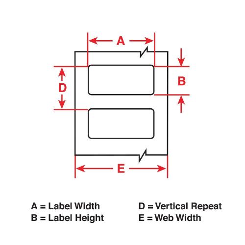  Brady THT-20-435-1 Label, Glossy Metallized Permanent Polyester (B-435), 5.000 H x 3.000 W, Silver, 1000Roll (Pack of 1000)