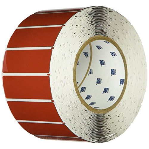 Brady THTEP-176-593-.5RD Label, Adhesive-Taped Polyester, 1.000 H x 3.000 W, Red, 500Roll (Pack of 500)