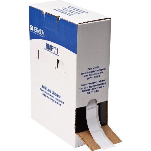  Brady BM71-20-424 General Purpose Paper BMP71 Bulk Labels, White (1,000 Labels per Roll, 1 Roll per Package)