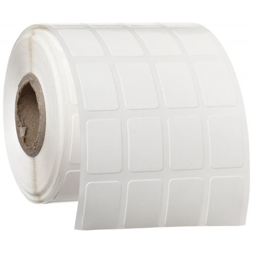  Brady THT-68-498-5-SC 0.500 Width x 0.75 Height, B-498 Vinyl Cloth, Semi-Gloss Finish White 1 Core Thermal Transfer Printer Label (5000 per Roll)