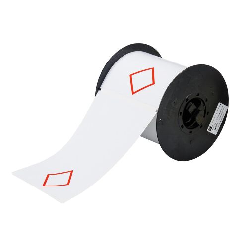  Brady B30-262-7569-CLP1 Vinyl Film, 4.000 x 6.000 BBP31 2 Color GHS Vinyl Tape - 1 Diamond (1 Roll of 200 Labels)