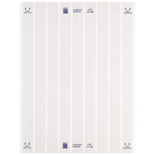  Brady LAT-37-799-1 0.8 Width x 1.437 Height, B-799 Nylon Cloth, Matte Finish White Laser Printable Label (Pack of 1000)