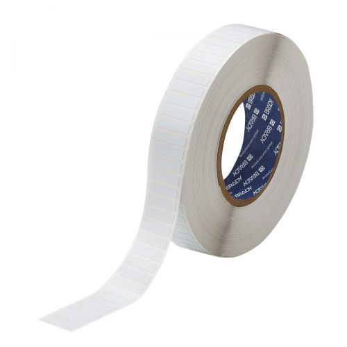  Brady THT-103-729-10 Label, Low-Profile Polyimide, 0.250 H x 1.000 W, White, 10000Roll (Pack of 10000)