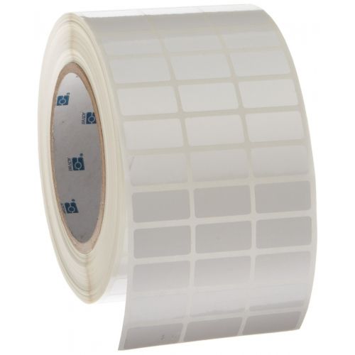  Brady THT-5-484-10 1 Width x 0.5 Height, B-484 Permanent Polyester, Gloss Finish White Thermal Transfer Printable Label (10000 per Roll)