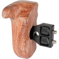 CAMVATE Wooden Handgrip for DSLR Camera Cage (Bubinga,Left Hand)