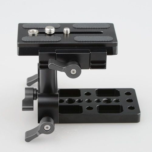  CAMVATE Quick Release Mount Base QR Plate for Manfrotto 501504 577701 Tripod Standard Accessory(Black)
