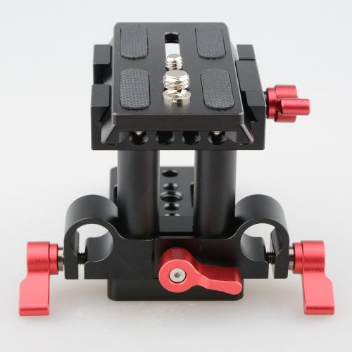  CAMVATE Quick Release Mount Base QR Plate for Manfrotto 501504 577701 Tripod Standard Accessory(Red)