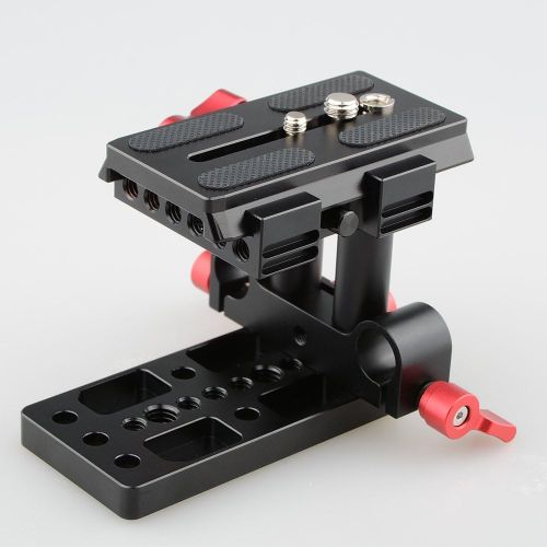  CAMVATE Quick Release Mount Base QR Plate for Manfrotto 501504 577701 Tripod Standard Accessory(Red)