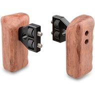 CAMVATE DSLR Wooden Handle Grip with Connector for DV Video Camera Cage(1 Pair)