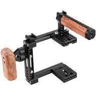 CAMVATE Universal Adjustable Camera Cage Fit for Right Handle and Left Handle Camera(Only Come with Left Handle Grip)