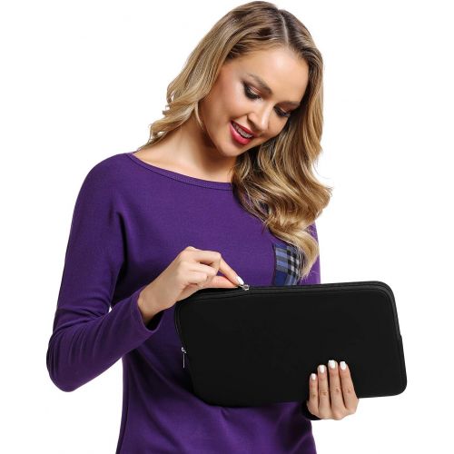  [아마존베스트]CCPK 13 Inch Laptop Sleeve 13.3 Inch Computer Bag 13.3-inch Netbook Sleeves 12.9 in Tablet Carrying Case Cover Bags 13 Notebook Skin Neoprene, Black