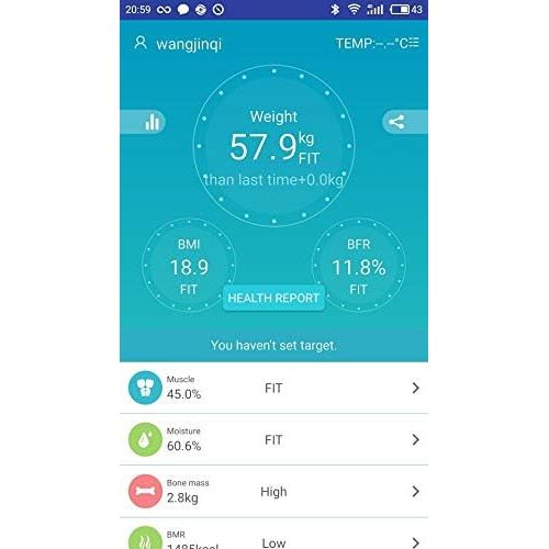  Visit the CGOLDENWALL Store CGOLDENWALL Smart Body Fat Scale Wireless Bathroom Scale Digital Body Composition Analyzer with iOS and Android APP for Body Weight, Fat, Water, BMI, BMR, Muscle Mass (White, Charg