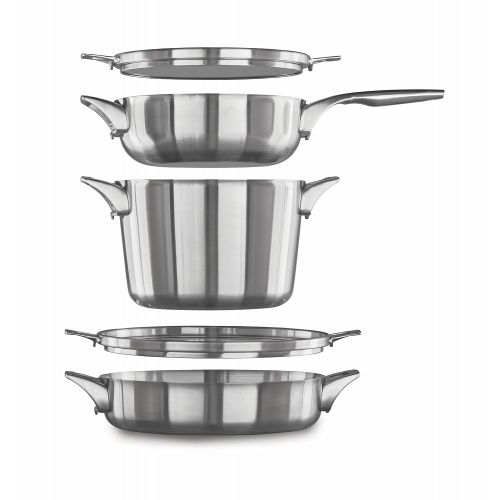  Calphalon Premier Space Saving Stainless Steel Supper Club Set