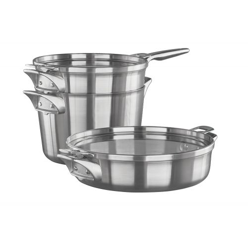  Calphalon Premier Space Saving Stainless Steel Supper Club Set