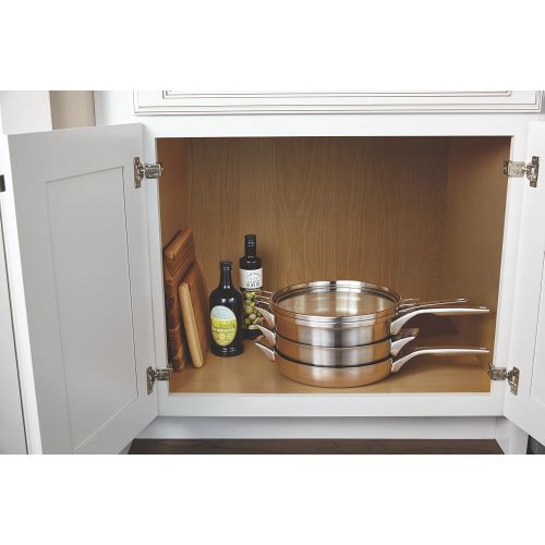  Calphalon Premier Space Saving Stainless Steel Supper Club Set