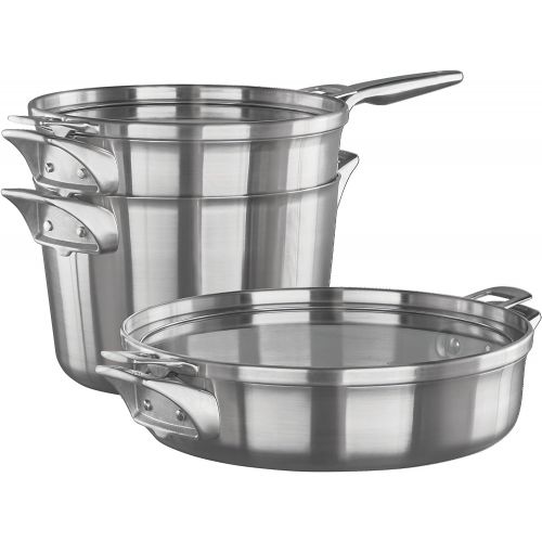  Calphalon Premier Space Saving Stainless Steel Supper Club Set