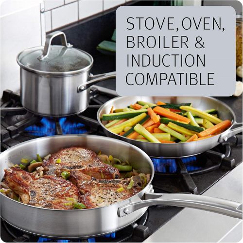  Calphalon Classic Stainless Steel Cookware Set, 10-Piece