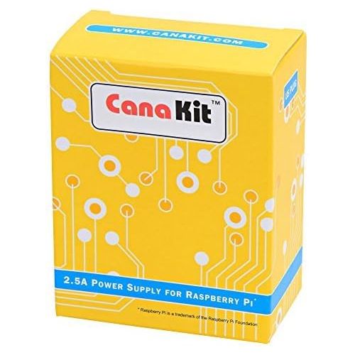  [아마존베스트]CanaKit 5V 2.5A Raspberry Pi 3 B+ Power Supply / Adapter (UL Listed)