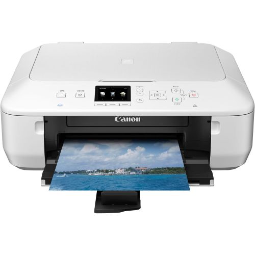 캐논 [아마존베스트]Canon PIXMA MG5520 Wireless All-In-One Color Photo Printer with Scanner, Copier and Auto Duplex Printing, White (Tablet Ready)