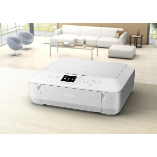 캐논 [아마존베스트]Canon PIXMA MG5520 Wireless All-In-One Color Photo Printer with Scanner, Copier and Auto Duplex Printing, White (Tablet Ready)