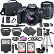 Canon EOS Rebel T6 DSLR Camera Bundle with Canon EF-S 18-55mm f3.5-5.6 IS II Lens + Canon EF 75-300mm f4-5.6 III Lens + 2pc SanDisk 32GB Memory Cards + Accessory Kit