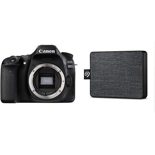 캐논 Canon Digital SLR Camera Body [EOS 80D] with 24.2 Megapixel (APS-C) CMOS Sensor and Dual Pixel CMOS AF - Black