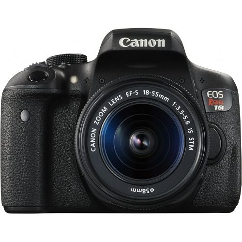 캐논 Canon EOS Rebel T6i Digital SLR with EF-S 18-55mm IS STM Lens - Wi-Fi Enabled