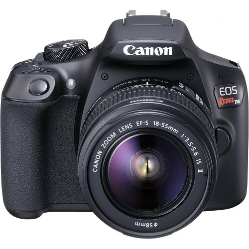 캐논 Canon EOS Rebel T6 Digital SLR Camera Kit with EF-S 18-55mm f3.5-5.6 IS II Lens (Black)