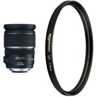 Canon EF-S 17-55mm f2.8 IS USM Lens for Canon DSLR Cameras and AmazonBasics UV Protection Lens Filter - 77 mm