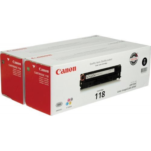 캐논 Canon 118 Black Laser Cartridge, 2-Pack for imageCLASS MF8350MF8580