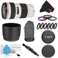 Canon (6AVE) Canon EF 70-200mm f4L USM Lens Bundle w 3 Piece Filter Kit Color Multicoated 6 Piece Filter Kit (International Model)