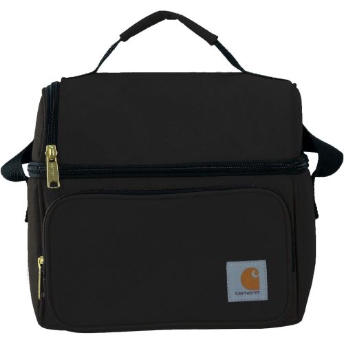  [아마존베스트]Carhartt Deluxe Dual Compartment Insulated Lunch Cooler Bag, Black