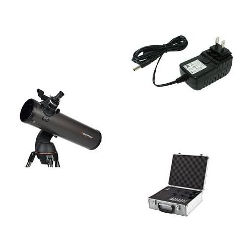 셀레스트론 Celestron NexStar 130 SLT Computerized Telescope with 18778 AC Adapter (Black), Eyepiece and Filter Kit  14 Piece Telescope Accessory Set