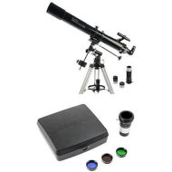 Celestron PowerSeeker 80EQ Telescope with Mars Observing Telescope Accessory KitDeluxe kits and Eyepiece Filter