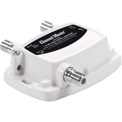  [아마존베스트]Channel Master CM-3410 1-Port Ultra Mini Distribution Amplifier for Cable and Antenna Signals