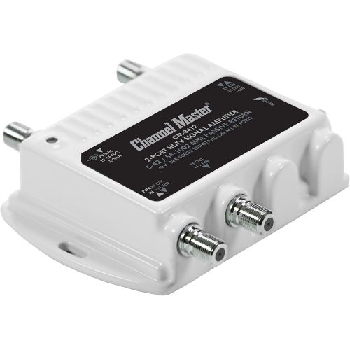  [아마존베스트]Channel Master CM 3412 2-Port Ultra Mini Distribution Amplifier for cable and antenna signals (CM3412)