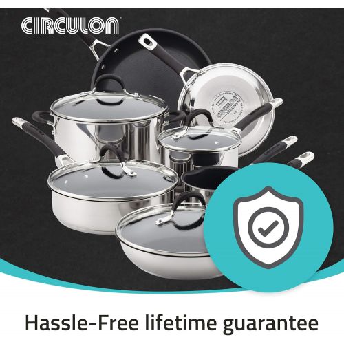  Circulon Momentum Stainless Steel Nonstick 11-Piece Cookware Set