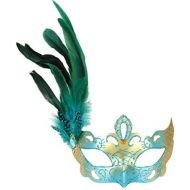 Visit the Coddsmz Store Crystal Rhinestone Feather Venetian Style Masquerade Mask Princess Fancy Dress for Children