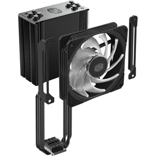  [아마존베스트]Cooler Master RR-212S-20PC-R1 Hyper 212 RGB Black Edition CPU Air Cooler 4 Direct Contact Heat pipes 120mm RGB Fan