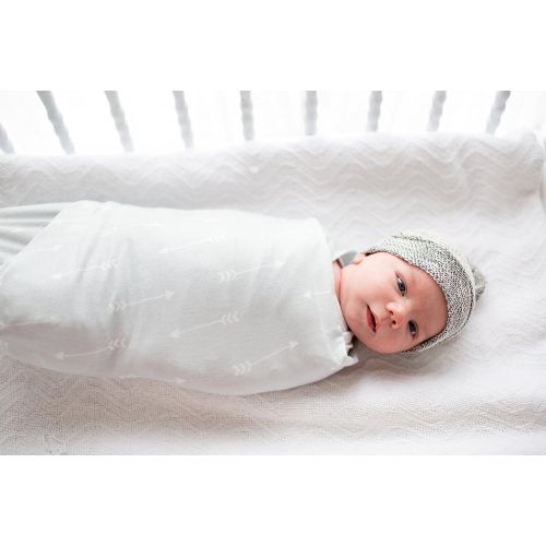  Visit the Copper Pearl Store Large Premium Knit Baby Swaddle Receiving Blanket Grey and White ArrowsSummit by Copper Pearl