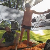 [아마존베스트]CORE 6 Person Instant Cabin Tent with Awning