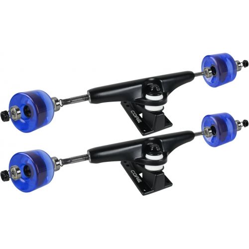  LONGBOARD Package CORE 6 in BLACK TRUCKS 76mm Blu WHEELS