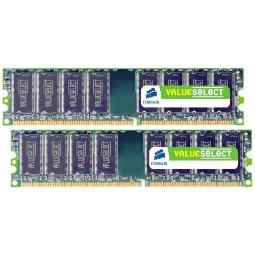 커세어 Corsair 2GB (2x1GB) DDR 400 MHz (PC 3200) Desktop Memory