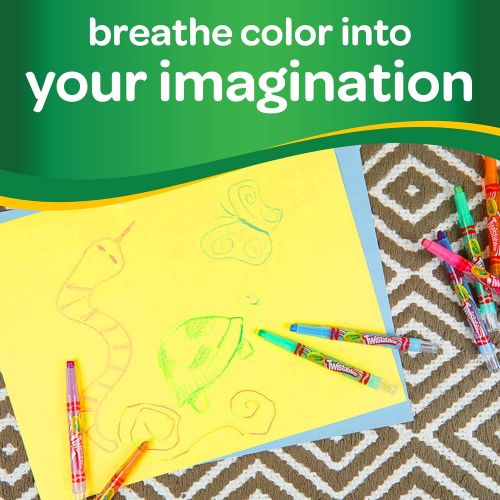  [아마존베스트]Crayola Mini Twistables Crayons, Amazon Exclusive, School Supplies, Great For Coloring Books, 50Count